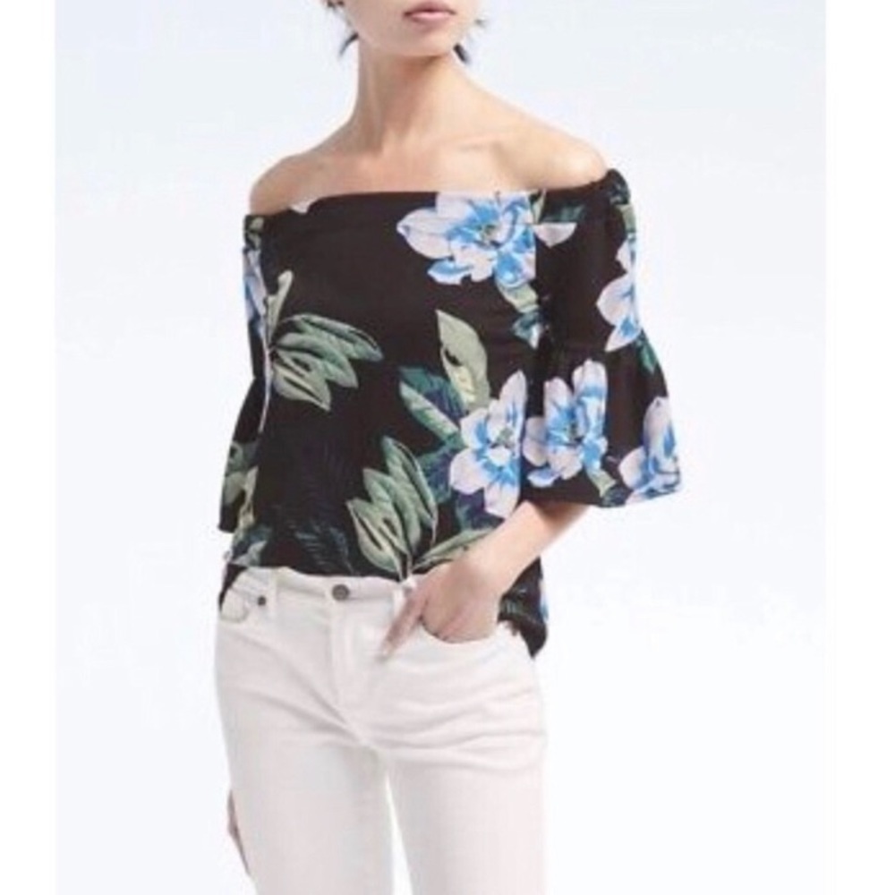 Banana Republic Off-Shoulder Floral Print Top | XS​​